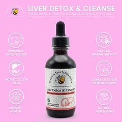 Liver Detox and Cleanse, Liver Health, 2 fl. oz, Milk Thistle & Dandelion