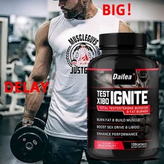 Daitea Test X180 Ignite For Men W/Fenugreek To Burn Fat,Build Muscle,30-120 Caps