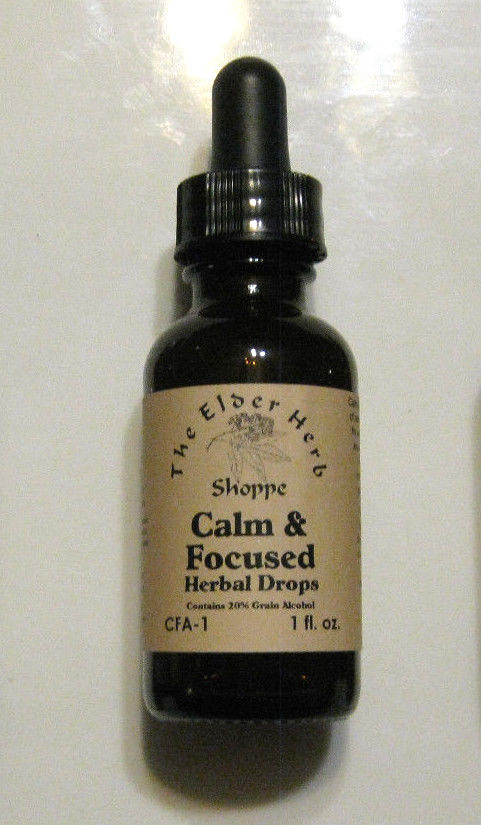 Calm & Focused Herbal Drops -Natural -1 oz – Anxiety – Concentration – Insomnia