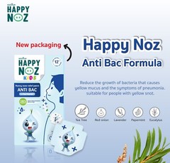 Happy Noz Organic Onion Sticker Anti Bacteria Formula Prevent Green Runny Nose