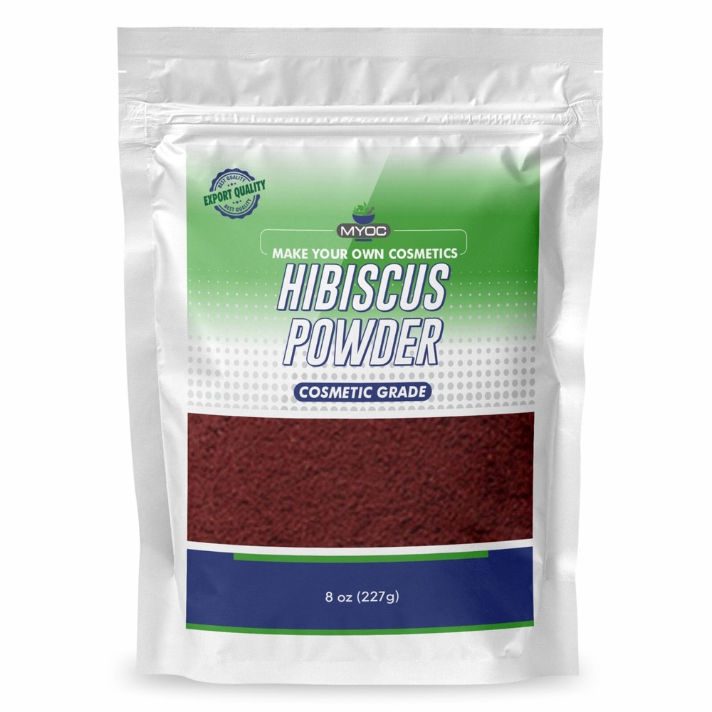 MYOC Hibiscus Powder – Pure Cosmetic Grade – (227g – 453g).