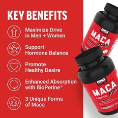 “Force Factor Maca Max, Maca Root Capsules to Maximize Vitality & -⭐️⭐️⭐️⭐ “