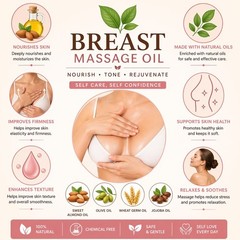 (PACK 1) LABEARDEX Breast Massage Oil – Natural Skin Estrogen Body Oil 30ML