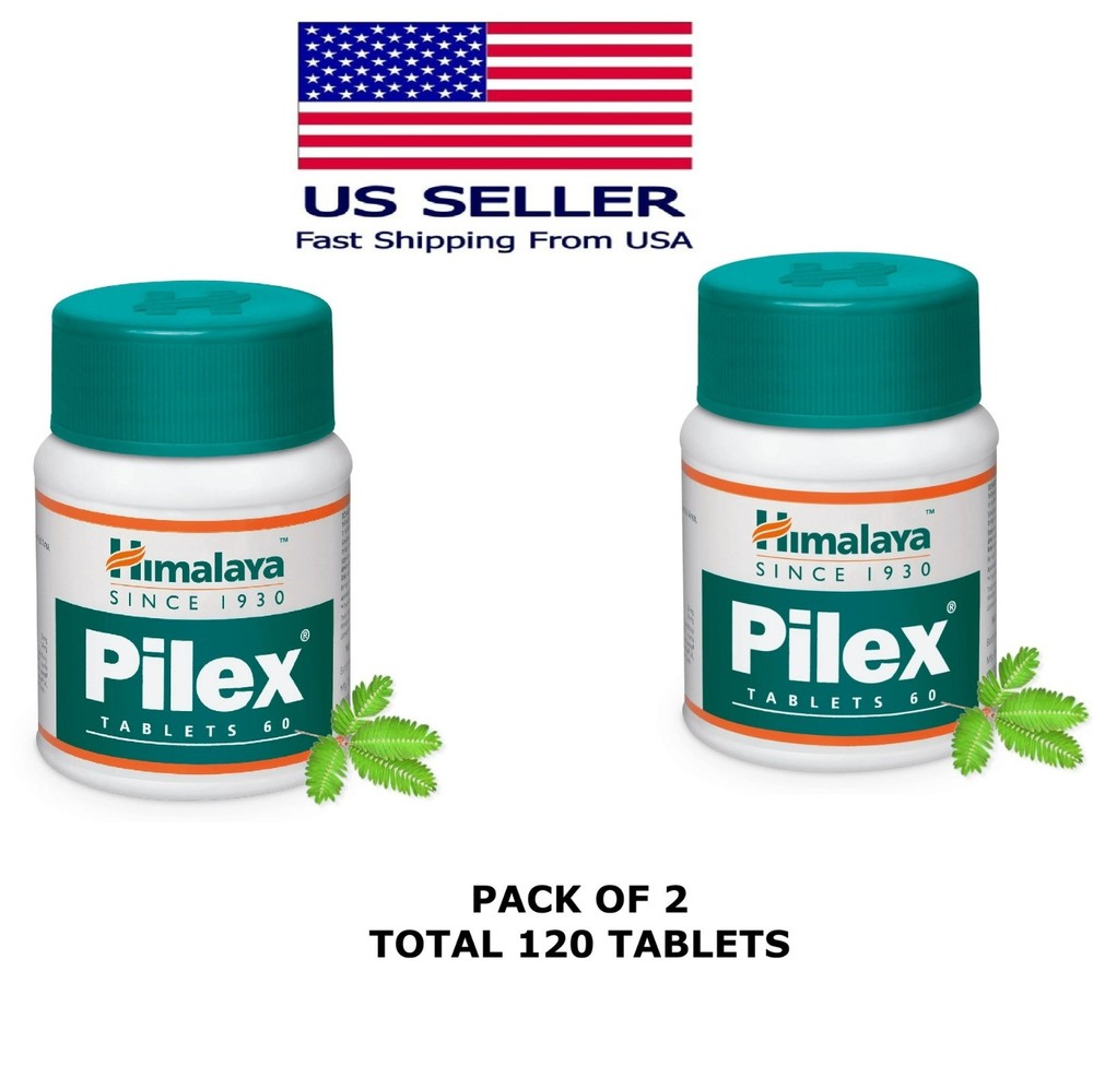 Pilex Himalaya 60 Tablets USA Seller Free Shipping (Pack Of 2)