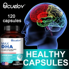 Max DHA Contains EPA ,Supports Healthy Brain,lmproving Memory 130/60/120Softgels