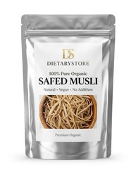 Pure Indian Safed Musli White Musli Shweta Musli Root Chlorophytum borivilianum