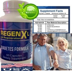 Maxregen Diabetic Regenxl Muscle Strength Energy Glutten Free Supplement pill