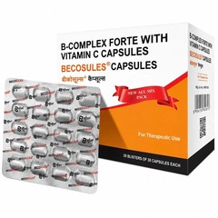 BECOSULE 200 CAPSULES BICASULE Vitamin B-complex Help For Sore Tongue And Mouth