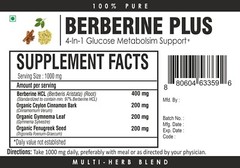 Berberine with Ceylon Cinnamon, Gymnema & Fenugreek Heart Health Immune Support