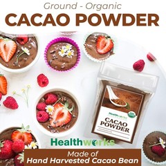 Organic Cacao Powder 2lb Sugar Free Vegan Keto Friendly Superfood Nutrition