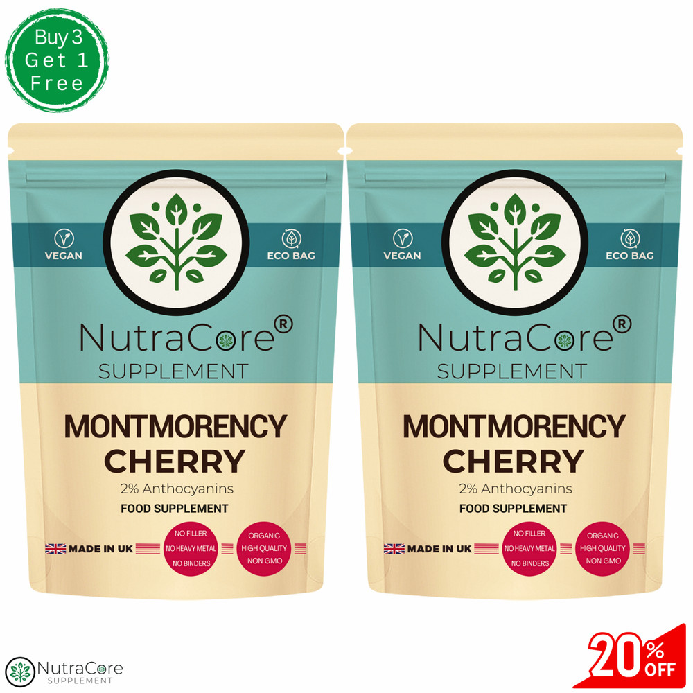 Montmorency Tart Cherry Capsules-5000mg(2%Anthocyanins)Muscle &Sleep Aid-180Caps
