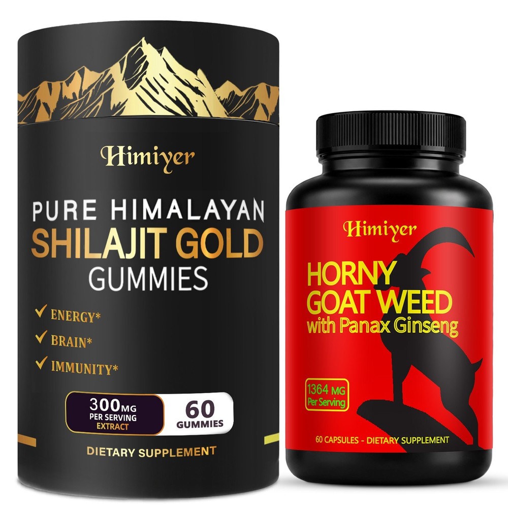 Pure Himalayan Shilajit HORNY GOAT WEED Supplement