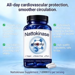 Ultimate Nattokinase Supplement with 12,000 FU of Nattokinase (Max Strength),…