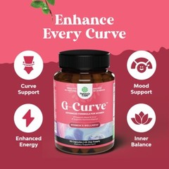 G-Curve 90 Capsules – Women’S Health, Mood And Energy Support, Adding Fullness