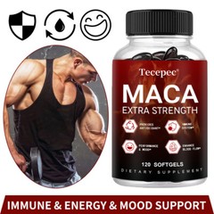 MACA extract – 120 Capsules – Extra Strong with 6000mg – Vegan & High Dosage