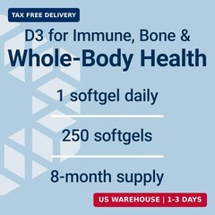 Life Extension Vitamin D3 25 mcg (1000 IU), Immune System Support, Bone Health