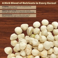 Moringa Oleifera Seeds Kernel SHELLED Fresh Organic Semilla De Moringa Bulk