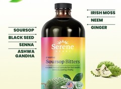 Serene Herb Exotic Soursop Bitters Liquid Gut Health Detox Lasting Vitality 16oz