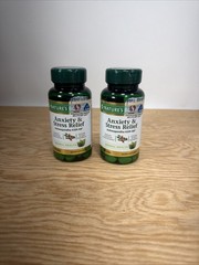 2x Nature’s Bounty Anxiety & Stress Relief Ashwagandha 100 Tabs Exp: 04/2028