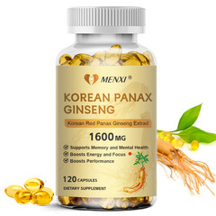 Pure Red Panax Premium Quality Red Korean Ginseng 480 Capsules 1600mg Sex Drive
