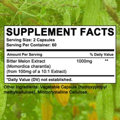 Bitter Melon Extract Capsules – Weight Management, Blood Sugar Balance