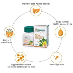 Himalaya Karela – 60 Tabs x 3 Pack | Natural Support for Healthy 04-2028