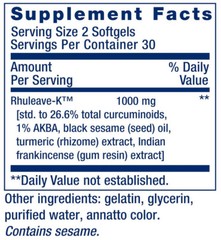 FAST ACTING RELIEF MUSCLE JOINT BONES SORENES 60 Softgels LIFE EXTENSION