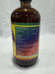 100% Organic Shilajit Himalayan Mountain Tonic – 16 oz Glass Bottle