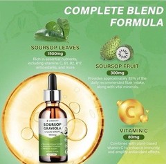 Natural Soursop Bitters Liquid – Graviola Leaf Extract (1 Fl Oz, Gluten-Free)