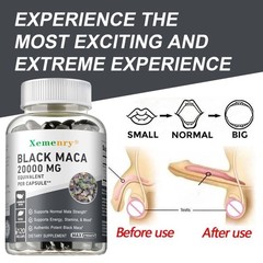 Black Maca 20000mg -Male Testosterone Booster, Energy & Endurance, Muscle Health