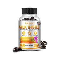Milk Thistle 3500mg (with Silymarin) Extract 30/60/120 Capsules of Vitamins