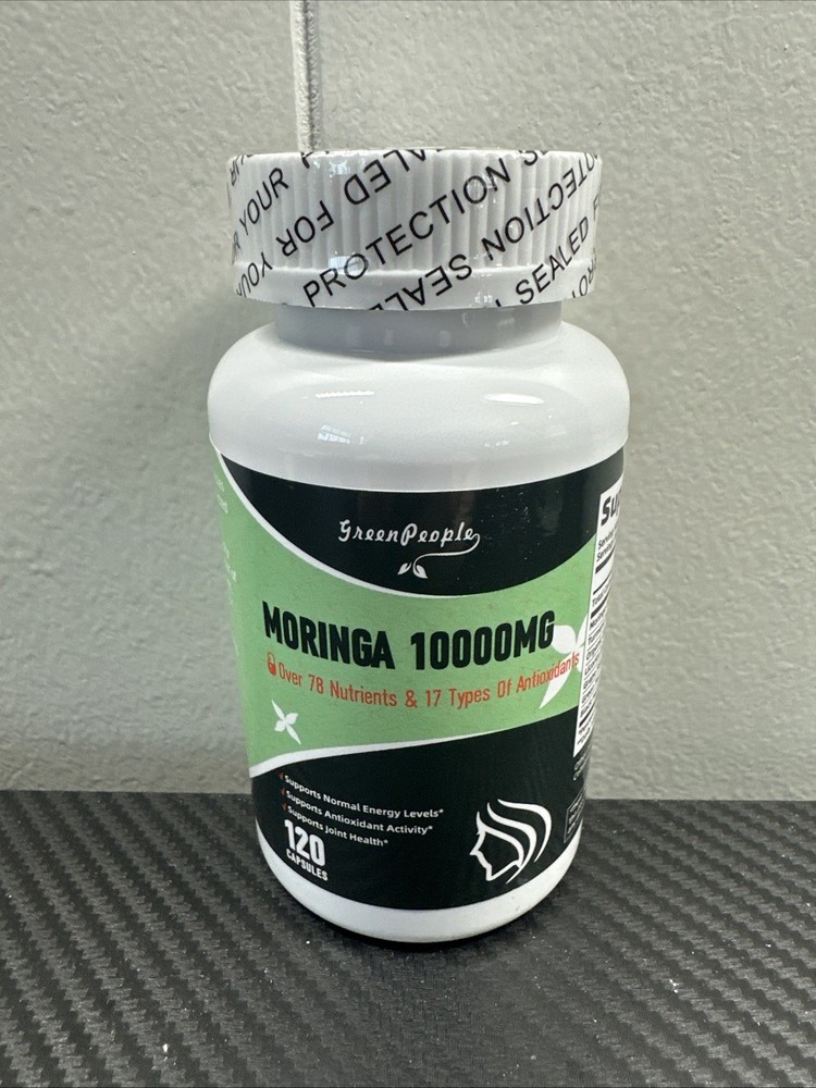 120 Moringa Extract Leaf 10000mg Capsules Immune Support & Gut Health 2/27 V2