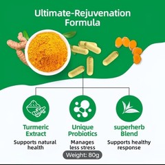 HiPlus Glucosamine Turmeric MSM 3 Pack 3 Month Supply For Bone +Joint Pain