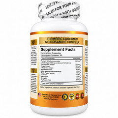Turmeric Curcumin with Ginger and Bio pepper 2600mg Triple Strength Capsules 200
