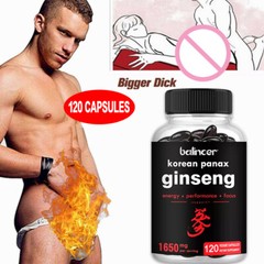 Korean Red Panax Ginseng Extract |30/60/120 Capsules | 1650mg High Dosage