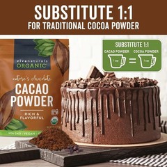 Silky Organic Cacao Powder 32 oz – Ideal for Smoothies, Baking & Hot Chocolate