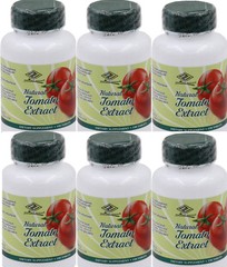 6x Natural Tomato Extract with Lycopene selenium Antioxidant 100 tablets/bottle