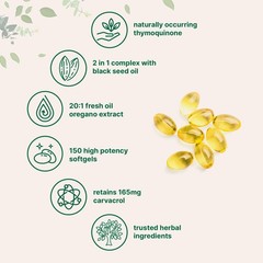 Micro Ingredients Oil of Oregano Softgels Per Serving 150 Count | 2 in 1 Form…