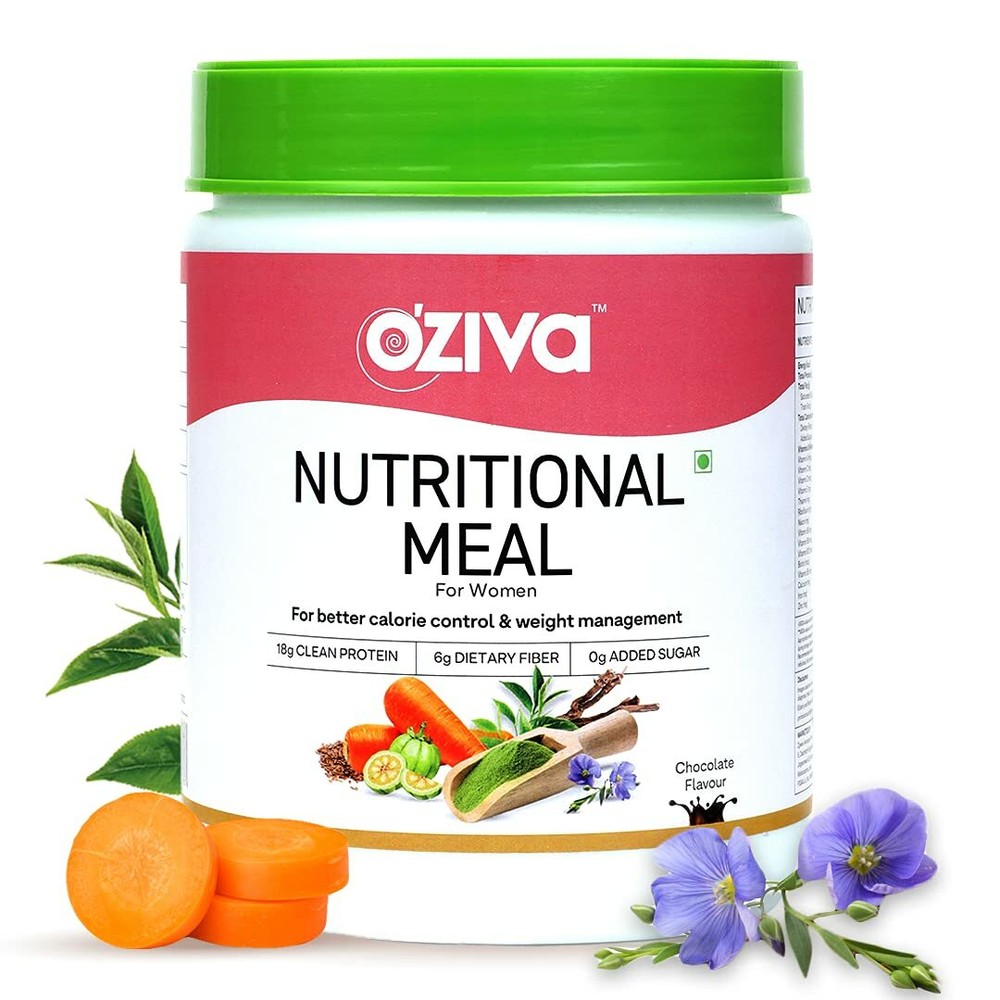 OZiva Nutritional Meal Women (High in Protein with Ayurvedic Herbs 500 gm