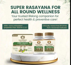 3 x Maharishi Ayurveda Amrit Kalash (60 Nectar Tablets and 60 Ambrosia Tablets)