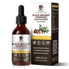 Parasite Cleanse Detox Drops Wormwood Black Walnut Clove Extract | Herbal Liquid