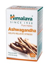 Himalaya Ashwagandha General Wellness 60 Tab Stress Relief Mind & Body PACK OF 2