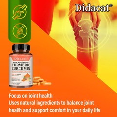 Curcumin Capsules – Supports Bone, Joint and Heart Health, 30/60/120 Capsules