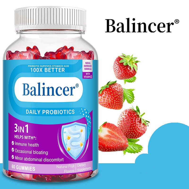 Probiotic Gummies,60pcs Support Gut & Immune Health, Aid Digestion