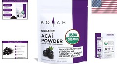 Organic Freeze-Dried Acai Powder – 5.29oz Zipper Pouch, & Allergen-Free
