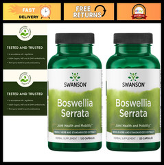 Boswellia Serrata Extract – Whole Herb Supplement, 120 Capsules (2 Pack)