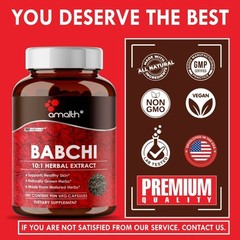 Babchi Psoralea Corylifolia Bakuchi Extract Powder 10000mg Capsules – 90 Count