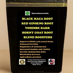 Maca Root, Yohimbe bark, Ginseng Root & Horny Weed Strongest Powder Blends – USA