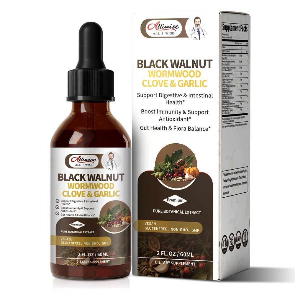 Parasite & Gut Cleanse – Wormwood Black Walnut Clove Tincture, Highest Potency