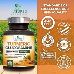 Turmeric Curcumin & Ginger with 95% Curcuminoid & BioPerine Black Pepper 2000mg